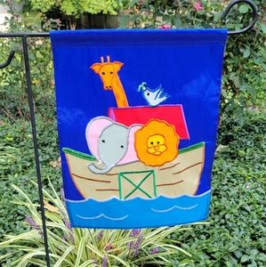 Noah's Ark Small Garden Flag